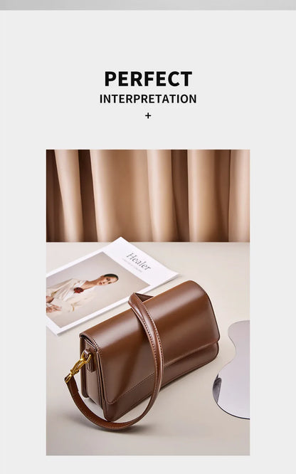 YANATARI underarm cowhide Genuine leather handbags women vintage shoulder bag female luxury bags womens high quality 2025