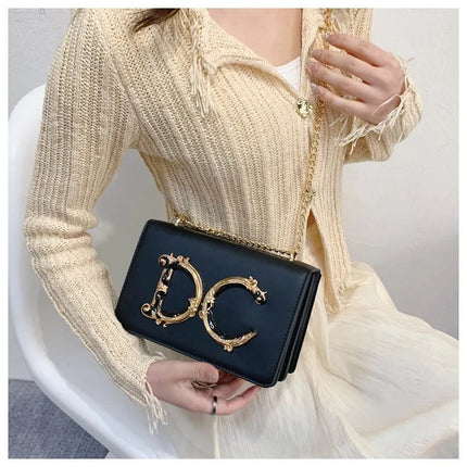 High quality fashionable women's bag hot selling chain bag trendy candy color small square bag for women PlatiNum