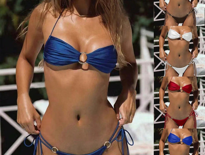 Miyouj Push Up Swimwear High Cut Bikinis Sexy Two Piece Suits Solid Bikini Set New Swimsuits String Bathsuit 2026 Swimsuit platinumshop