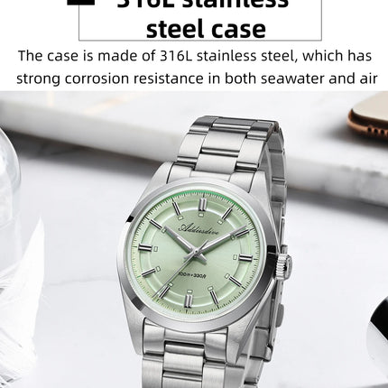 ADDIESDIVE36mm Luxury Men's Quartz Watch Japan VH31 Movement 100m Waterproof Super Luminous Quartz Men's Business Watch AD2515