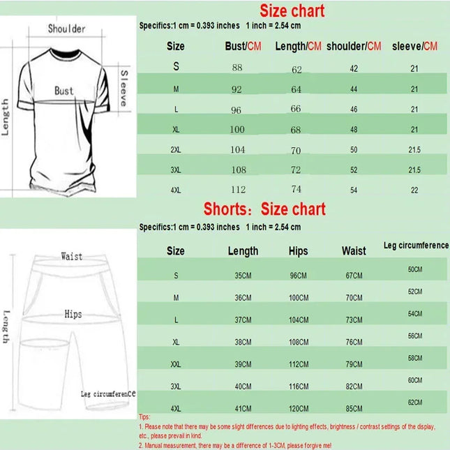 Summer Fashion Trendy Casual Sports Two Piece Set Youth Men's Short sleeved T-shirt+Shorts Set PlatiNum