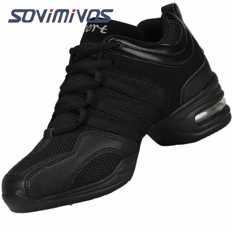 New Soft Outsole Breath Dance Shoes Women Sports Feature Dance Sneakers Jazz Hip Hop Shoes Woman Dancing Shoes Ladies Sneakers