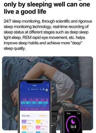 2025 Nuovo AI Diagnosi Lipidi nel sangue Acido urico Test di composizione corporea Smart Watch per uomo ECG + PPG Chiamata Bluetooth Salute Smartwatch platinumshop