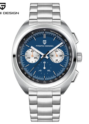 Orologio da Uomo PAGANI DESIGN con Quadrante Giallo, Cronografo al Quarzo, Movimento Giapponese VK63, Vetro Zaffiro, Impermeabile, Novità 2026