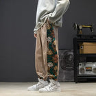Pantaloni casual alla moda Abbigliamento da uomo Cotone Samurai giapponese Ricamo Patchwork Pantaloni Harem Pantaloni Harajuku oversize da uomo