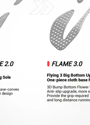 361 Degrees FLAME 3.0 Men Women Running Shoes Carbon Plate Racing Rebound Stable Breathable Wear-resistant Sneakers 672412207 PlatiNum