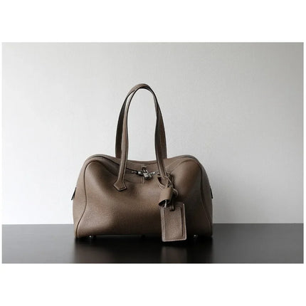 Borsa da donna in pelle di vacchetta di alta qualità, semplice borsa a tracolla di grande capacità, borsa a spalla.