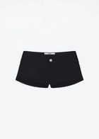 Tank Summer Women's Black Ultra-Short Shorts, Low-Waist Tight-Fitting Hot Pants, Suitable for All Kinds of Basic Styles with Camisoles and Short Sleeves PlatiNum