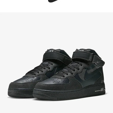 Nike genuine Air Force 1 Men's Casual Breathable Mid-Top Sneakers DQ7666-001