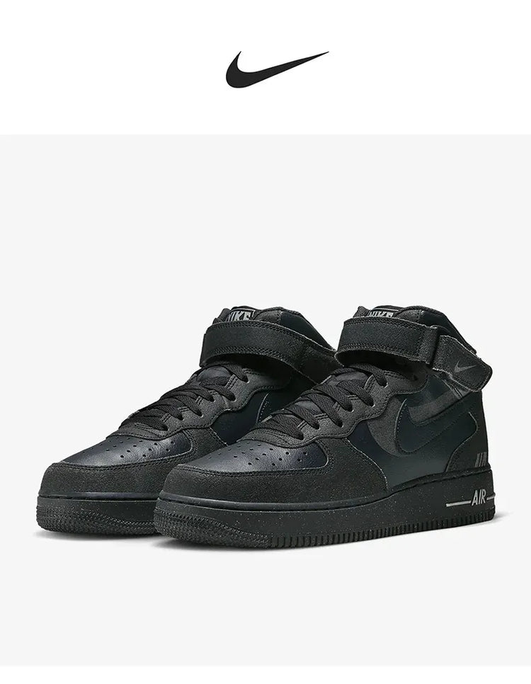 Nike genuine Air Force 1 Men's Casual Breathable Mid-Top Sneakers DQ7666-001