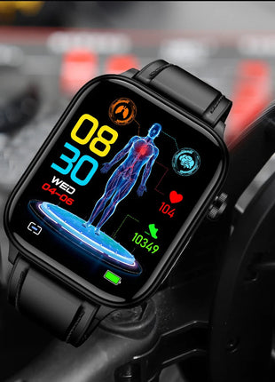 2025 Nuovo AI Diagnosi Lipidi nel sangue Acido urico Test di composizione corporea Smart Watch per uomo ECG + PPG Chiamata Bluetooth Salute Smartwatch platinumshop