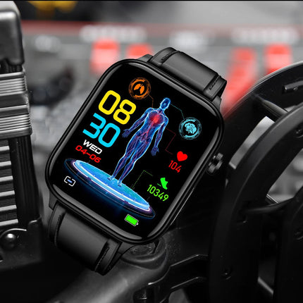 2025 Nuovo AI Diagnosi Lipidi nel sangue Acido urico Test di composizione corporea Smart Watch per uomo ECG + PPG Chiamata Bluetooth Salute Smartwatch platinumshop