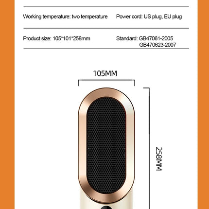 Portable Heater Electric Fan Heater Mini Radiator Desktop Warmer Machine For Winter PTC Ceramic Heating For Home Bedroom Office