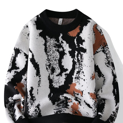Autumn and winter Men's Fashion casual Round Neck Warm sweater slim fit Sweaters Men sweater male Thicken Warm wool pullovers