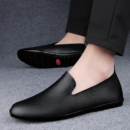 Scarpe da uomo in vera pelle Casual formali mocassini da uomo mocassini estate italiana traspirante Slip on scarpe da barca maschili Over Size 50 51
