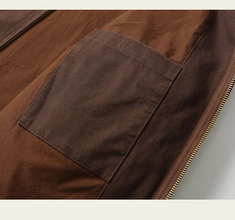 Classic Detroit Jacket J01 American Vintage Workwear Spring/Fall 100% Cotton Canvas Jacket J97 Loose-Fit Lightweight Coat