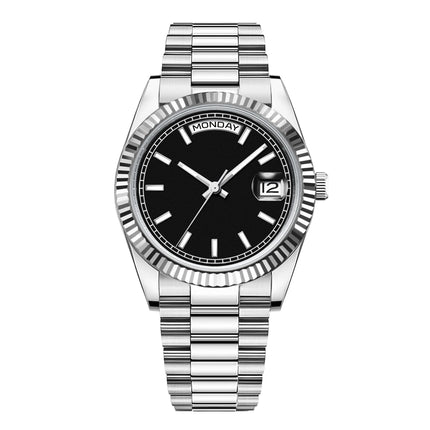 Custom Logo Diy 36/39MM Dial Automatic Mechanical Watches For Man Week Date Type Sapphire Luxury Waterproof Diving Man Watches