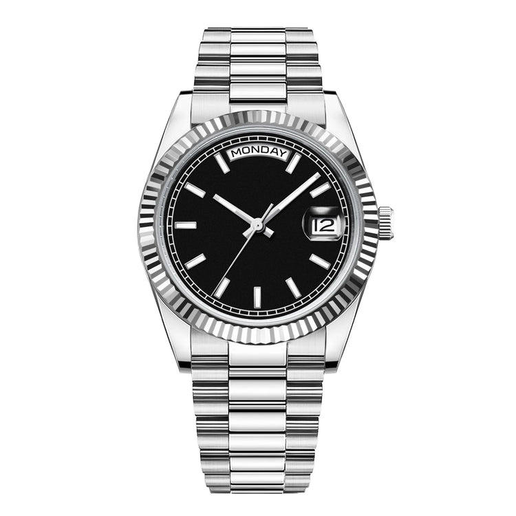 Custom Logo Diy 36/39MM Dial Automatic Mechanical Watches For Man Week Date Type Sapphire Luxury Waterproof Diving Man Watches