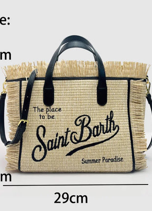 Fashion Classic Women's Tote Bag High Quality Tassel Shoulder Bag Trend Brand Elegant Ladies Beach Bag Designer Luxury Handbag PlatiNum