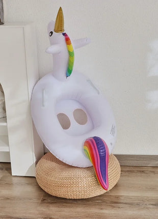 Rooxin Flamingo Nuoto Cerchio Bambino Infantile Galleggiante Piscina Anello di Nuoto Con Parasole Sedile Galleggiante Estate Spiaggia Piscina Festa Giocattoli