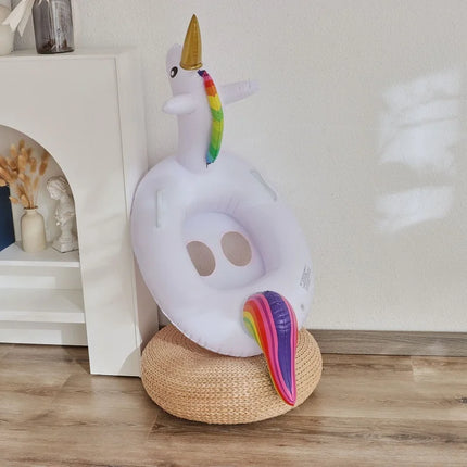 Rooxin Flamingo Nuoto Cerchio Bambino Infantile Galleggiante Piscina Anello di Nuoto Con Parasole Sedile Galleggiante Estate Spiaggia Piscina Festa Giocattoli
