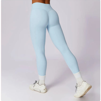 High Waist Yoga Leggings Women Push Up Sport Leggings Fitness Running Hip Lift Yoga Pants Highly Elastic Gym Workout Leggings PlatiNum