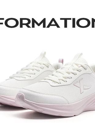 Xtep Running Shoe for Women Support Yu Yi Fw Cushioning Shock WaterProof Stability Durability Breathable Sneakers 875418110055 PlatiNum