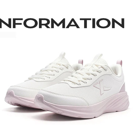 Xtep Running Shoe for Women Support Yu Yi Fw Cushioning Shock WaterProof Stability Durability Breathable Sneakers 875418110055 PlatiNum