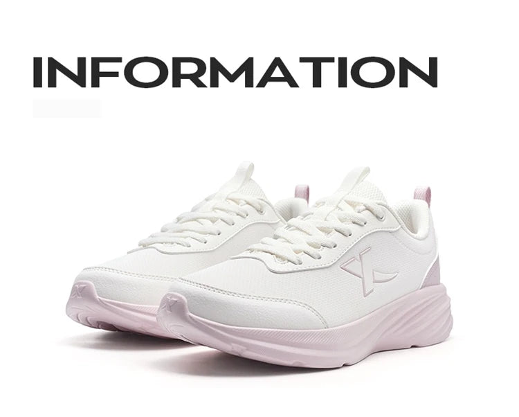 Xtep Running Shoe for Women Support Yu Yi Fw Cushioning Shock WaterProof Stability Durability Breathable Sneakers 875418110055 PlatiNum