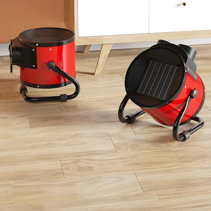 Portable Electric Space Heater with Overheat and Tip-Over Protection 2000W Adjustable Thermostat 2 Heat Settings + Fan Mode for
