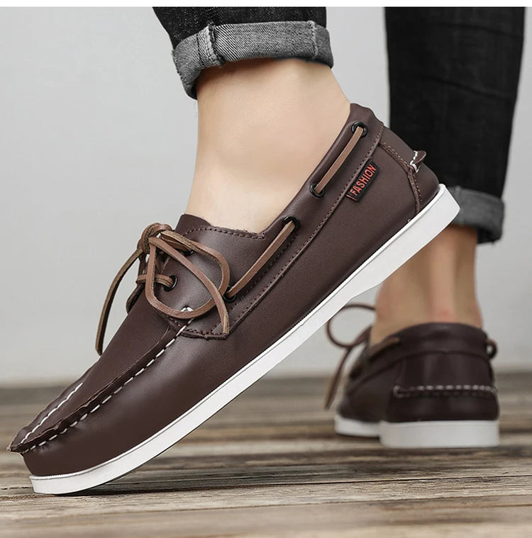 Moda uomo scarpe da barca scarpe da ponte Casual in pelle 2023 mocassini primavera autunno Designer di marca di lusso antiscivolo vendita calda