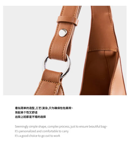 2025 New Genuine Leather Women Half Moon Bag Shoulder Ladies Luxury Underarm bag Commuter Shopping Handbag Bag For Women Gift