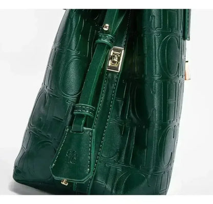 2025 Borsa da donna di moda di lusso nuova borsa a secchiello borsa da lettera di grande capacità con elemento in rilievo borsa per la spesa da donna Carolina Herrera