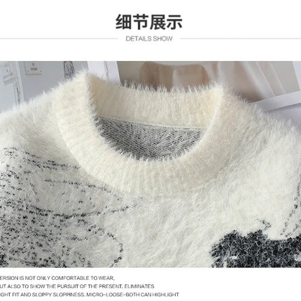 Winter Sweaters for male men thick O-neck sweater men Student youth sweaters autumn Men's wool Casual Knitwear Pullover