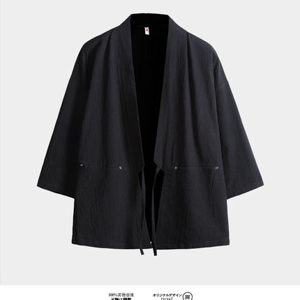 Camicia Estiva da Uomo Stile Cinese Kung Fu Tai Chi, Tinta Unita in Cotone, Comoda, Streetwear Retrò, Abbigliamento Tradizionale