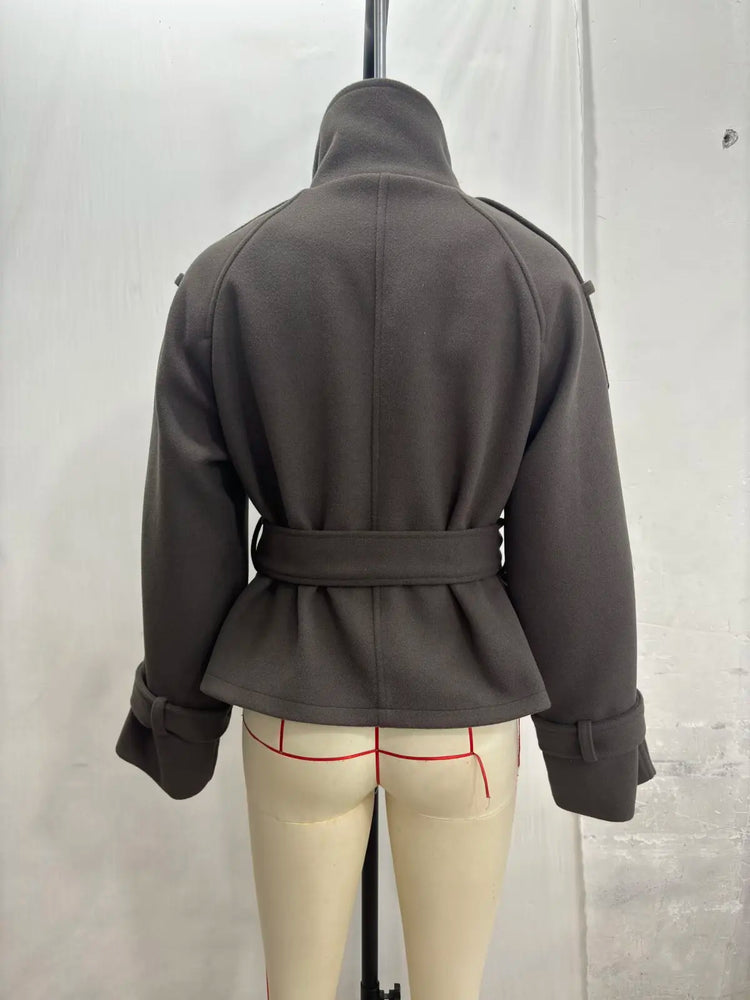 Women's New Jackets Autumn 2026 Fashion Loose High-necked Warm Autumn Woolen Coats Chic Women's Street Youth Outerwear Coats