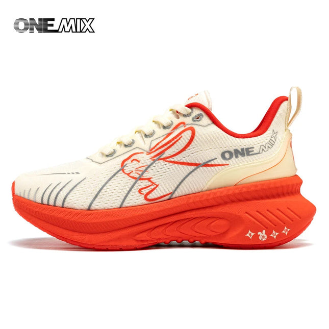 Scarpe da Corsa ONEMIX con Ammortizzazione, per Atleti di Peso Pesante, Antiscivolo, Traspiranti, Leggere, per Sport all'Aperto PlatiNum