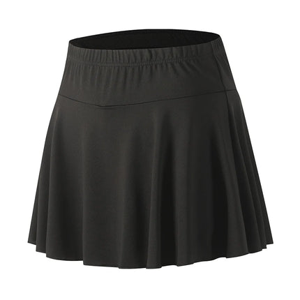 1/3-teiliges Set aus Damen-Midirock, einfarbigen Sommerschutzshorts, plissiertem Rock für Sport und Freizeit, modischem Yoga-Rock