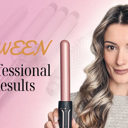 Curling Iron Set 5-in-1 Hair Curler with 3 Barrel Hair Crimper, Hair Straightener - Waver Heating Styling Tools for Women