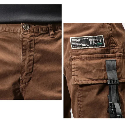 6 Pockets Joggers Cargo Pants Men Black Khaki Pants Men Slim Military Tactical Brown Work Trousers For Men Safari streetwear