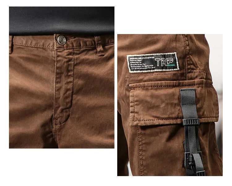 6 Pockets Joggers Cargo Pants Men Black Khaki Pants Men Slim Military Tactical Brown Work Trousers For Men Safari streetwear