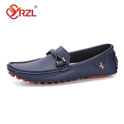 YRZL Mocassini da uomo Scarpe in pelle fatte a mano Scarpe da guida casual Scarpe slip-on Mocassini comodi di lusso Scarpe da uomo Taglie forti 37-48