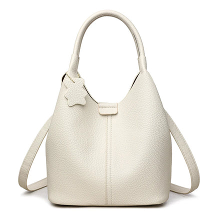 Nuove borse da donna in PU morbido casual alla moda Borse a tracolla femminili di grande capacità in tinta unita Borse tote retrò per lo shopping
