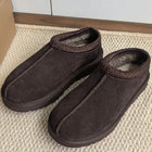 Tasman Winter Warm Wool Women's Tazz Classic Ultra Mini Slippers Thin Sole Genuine Leather And Fur Snow Boots