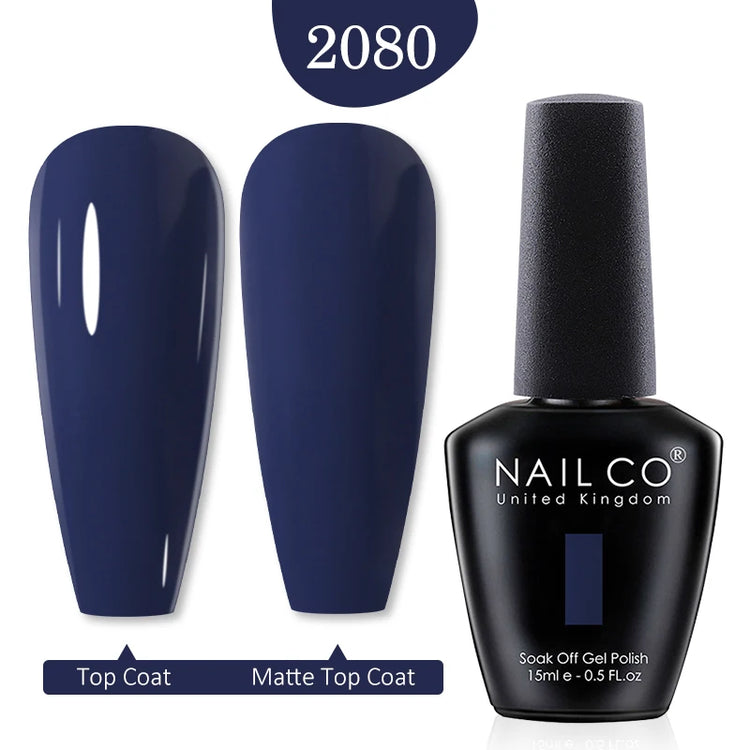 NAILCO 15ml Green Blue Series UV Nail Gel Polish Blue Colors UV&LED Gel Varnish Red Soak Off Semi Permanent LED Nail Gel Varnish