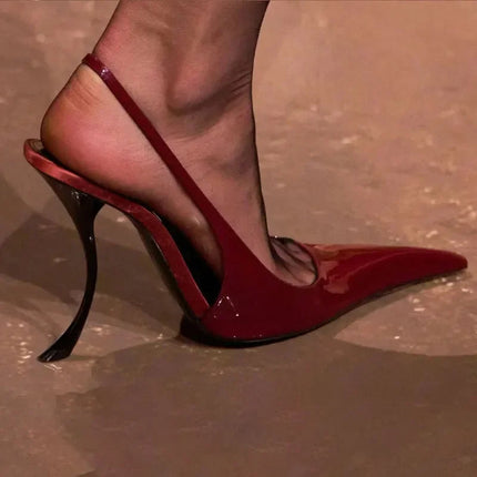 New Fashion Pointed High-heel 10.5 cm Women's Sandals Summer Women Shoes Sandalias De Mujer Shoes for Women Size 34-43 PlatiNum