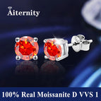 Arancione a 4 punte / 0.5ct Moissanite