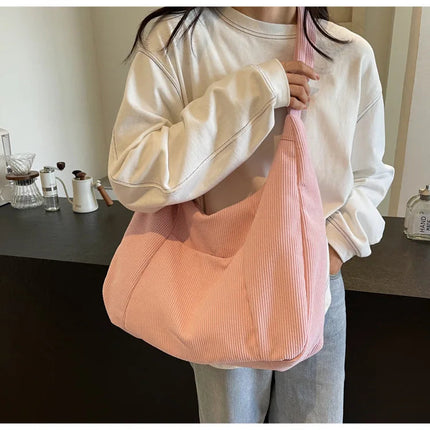New Large Capacity Casual Crossbody Bag Simple Artistic Commuter Student Single Shoulder Bag Outdoor Leisure Women's Tote Bag PlatiNum