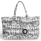 Grande borsa tote in tessuto stampato, manici lunghi, borsa capiente per lo shopping quotidiano e viaggi casual