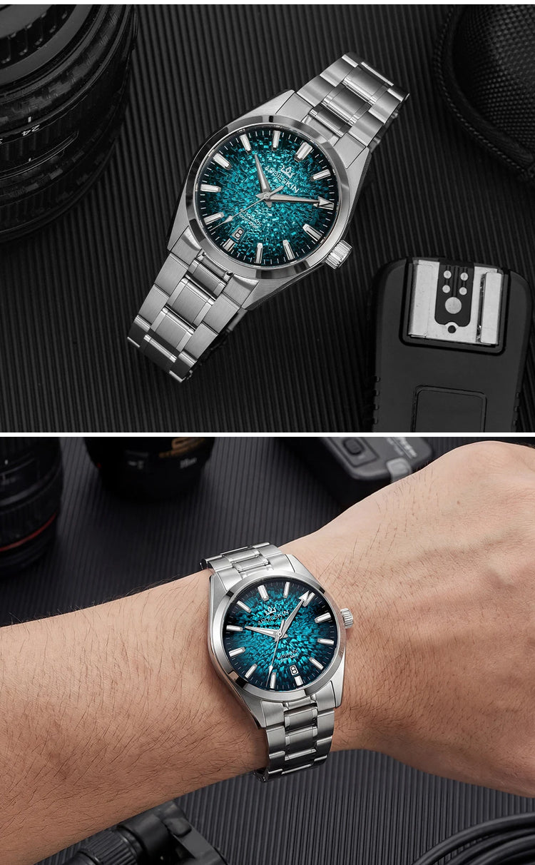 AddiesKin K003 Men's Automatic Watch BGW9 Super Luminous 10Bar Waterproof Sapphire Crystal 316L Stainless Steel Mechanical Watch